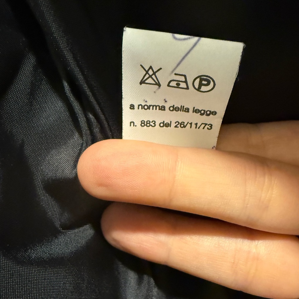 Vera Pelle Black Jacket Made in Italy - Picture 8 of 10